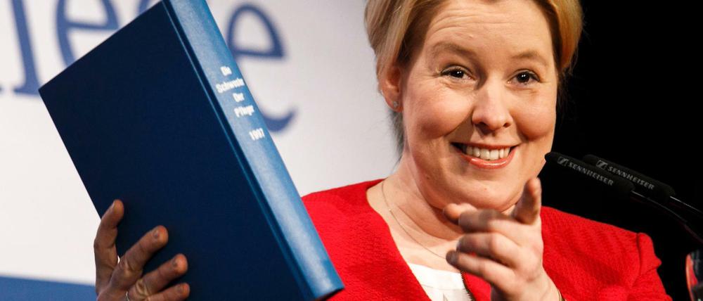 Franziska Giffey (SPD), Bundesministerin für Familie, am Freitag bei einem Kongress.