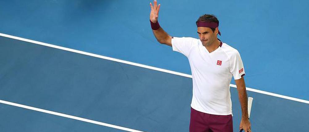 Da steht er. Roger Federer hat in Melbourne sein nunmehr 46. Grand-Slam-Halbfinale erreicht.