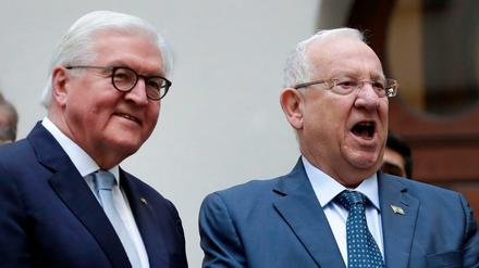 Israels Staatschef Reuven Rivlin (r.) und Bundespräsident Frank-Walter Steinmeier.