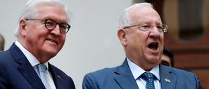 Israels Staatschef Reuven Rivlin (r.) und Bundespräsident Frank-Walter Steinmeier.