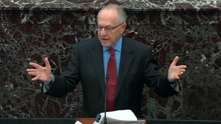 Der Star in Trumps Verteidiger-Team: Alan Dershowitz. 