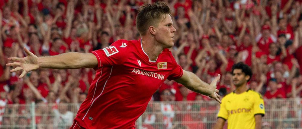 Held des Hinspiels. Marius Bülter erzielte beim 3:1 gegen den BVB zwei Tore.