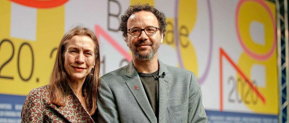 Neu im Amt und schon NS-Ärger: Mariette Rissenbeek und Carlo Chatrian, die Berlinale-Chefs.