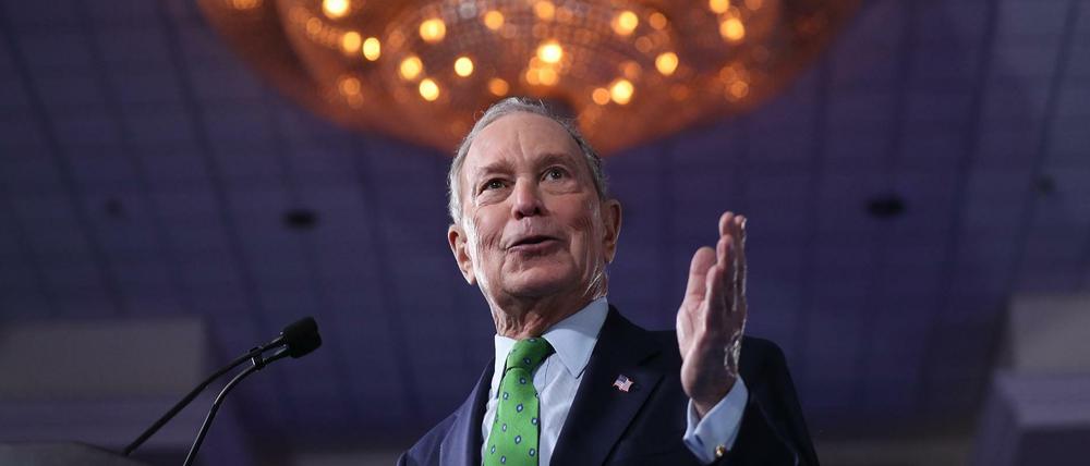 Mike Bloomberg, Bewerber um die Präsidentschaftskandidatur der US-Demokraten 