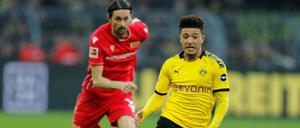 Lief nur hinterher. Die Union-Defensive um Neven Subotic war mit dem schnellen Dortmunder Angriffsspiel überfordert.