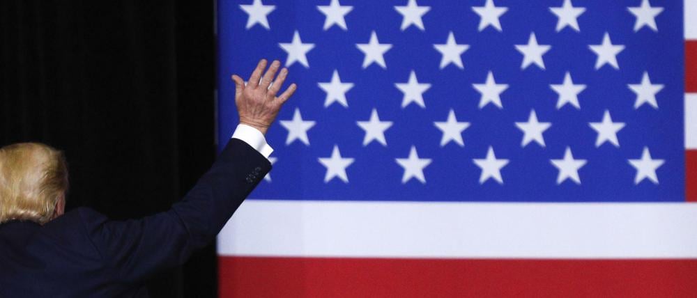 US-Präsident Donald Trump bei einem Auftritt in Iowa