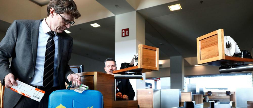 Flughafen-Chef Engelbert Lütke Daldrup hat schon eingecheckt.