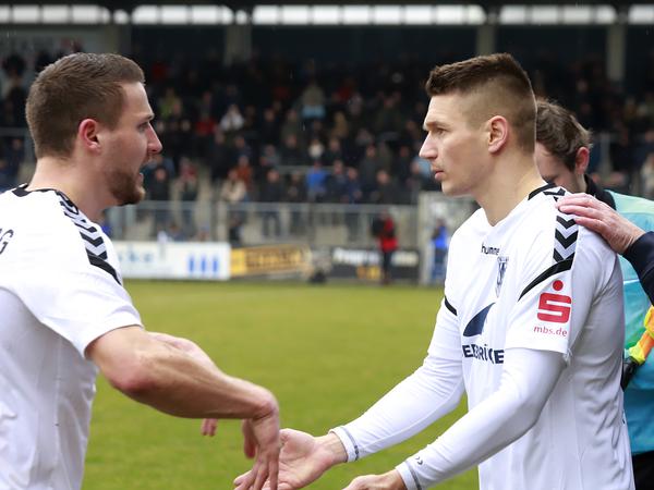 Das Debüt: Nach seiner Einwechselung stand Daniel Frahn erstmals wieder für den SV Babelsberg auf dem Platz.