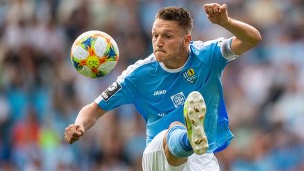 Am Ball: Für den Chemnitzer FC lief Daniel Frahn als Kapitän auf.