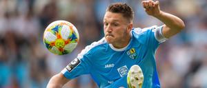 Am Ball: Für den Chemnitzer FC lief Daniel Frahn als Kapitän auf.