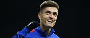 Gute Laune: Krzysztof Piatek ist Herthas Hoffnungsträger.