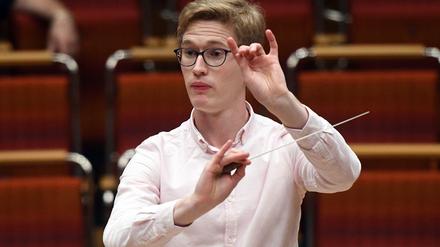 Nachwuchstalent. Dirigent Thomas Guggeis bei einer Probe.