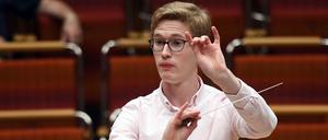 Nachwuchstalent. Dirigent Thomas Guggeis bei einer Probe.