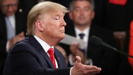 Übertreibt gerne: Donald Trump hält seine „State of the Union“-Rede.