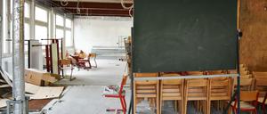 Der Schulbau-BER von Berlin: An der Kurt-Schumacher-Schule wird seit sieben Jahren gebaut.