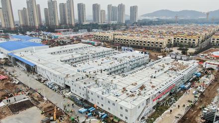 Das „Huoshenshan“ Krankenhaus steht in Wuhan, der zentralchinesischen Provinz Hubei.