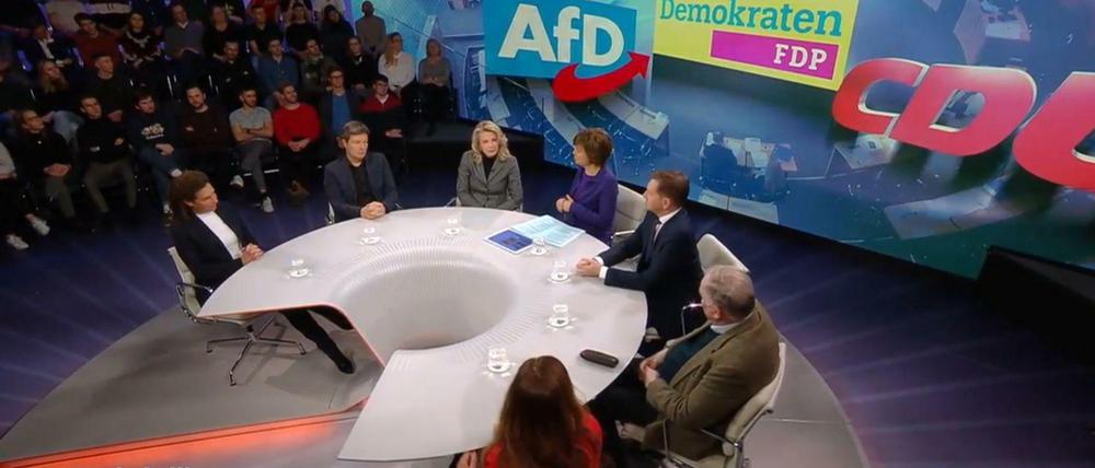 Am runden Tisch: Bei "Maybrit Illner" ging es am Donnerstag natürlich um Thüringen.