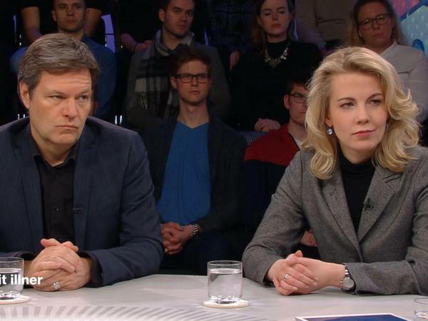 Was wird aus Thüringen? Robert Habeck (Grüne) und Linda Teuteberg (FDP) hatten auch keine rechte Antwort.
