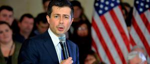US-Demokrat Pete Buttigieg am Donnerstag in New Hampshire.