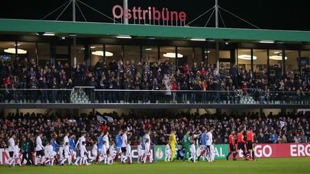 Der Regionalligist aus Verl hat in der heimischen Sportclub-Arena in dieser Saison schon zwei höherklassige Vereine ausgeschaltet. 