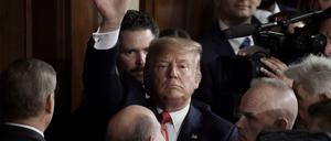 US-Präsident Donald Trump im Kongress bei seiner Rede zur Nation.