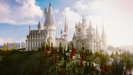 Teil einer anderen Realität: eine Gruppe von Spielern hat in „Minecraft“ die Harry-Potter-Zauberschule Hogwarts nachgebaut. Weil Gleichgesinnte sie besuchen können, ist diese Welt nicht mehr nur virtuell. 