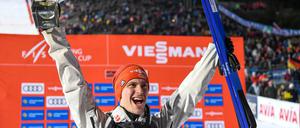 Stephan Leyhe nach seinem ersten Sieg im Weltcup.
