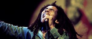 Bob Marley 1977 im Rainbow Theatre in London.