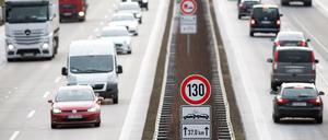 Die A10 bei Rangsdorf in Brandenburg.