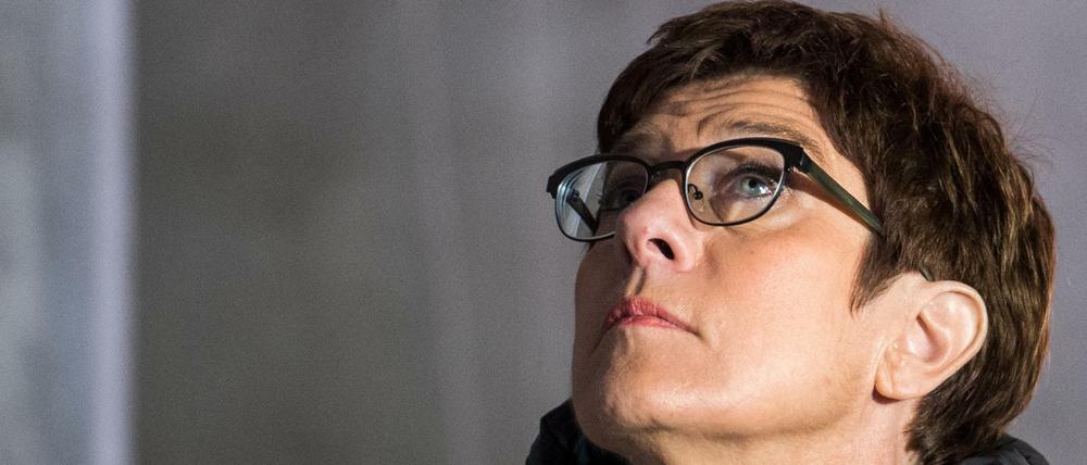 Ratlos: die CDU-Vorsitzende Annegret Kramp-Karrenbauer (CDU).