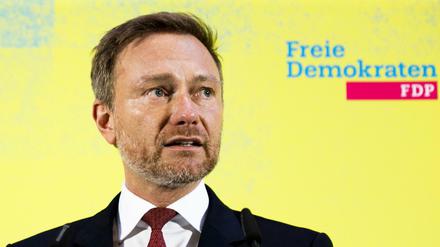 Christian Lindner, Parteivorsitzender der FDP und Fraktionsvorsitzender im Bundestag, ist aktuell auf dem Weg nach Erfurt.