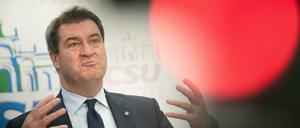 Auftritt wie ein Gewitter: Markus Söder.