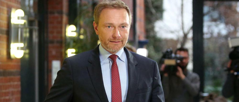 FDP-Chef Christian Lindner (FDP) am Freitag in Berlin.