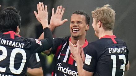 Es waren bereits die Treffer drei und vier von Abwehrspieler Chandler (Mitte) in der Rückrunde.