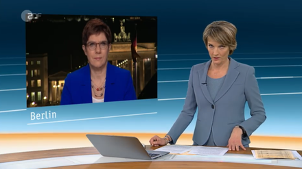 Annegret Kramp-Karrenbauer im ZDF-Interview.