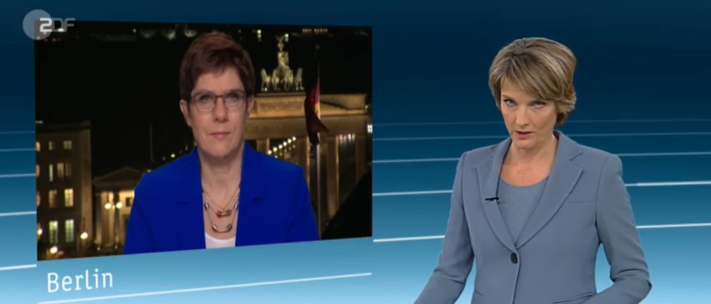 Annegret Kramp-Karrenbauer im ZDF-Interview.