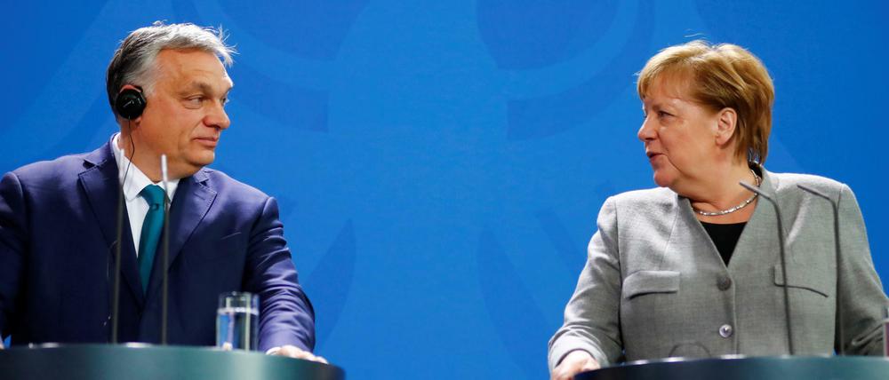 Der ungarische Regierungschef Viktor Orban war am Montag zu Gast bei Kanzlerin Angela Merkel. 