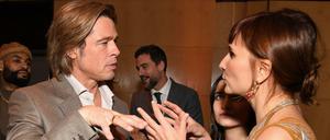 Brad Pitt im Gespräch mit Regisseurin Petra Costa in Los Angeles.