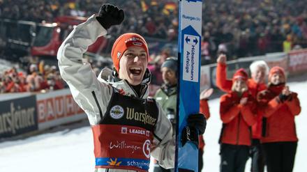 Geschafft: In Willingen holte Stephan Leyhe seinen ersten Weltcup-Sieg.
