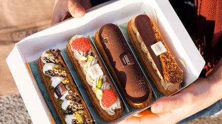 Neue Patisserie-Ideen aus Berlin: zum Beispiel die ausgefeilten Eclairs von "Canal"