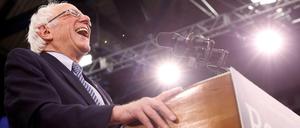 US-Präsidentschaftsbewerber Bernie Sanders im Wahlkmapf in New Hampshire