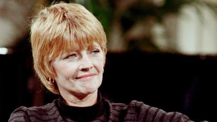 Claire Bretécher 1987 im französischen Fernsehen.