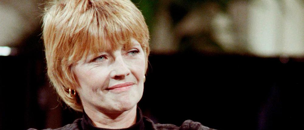 Claire Bretécher 1987 im französischen Fernsehen.
