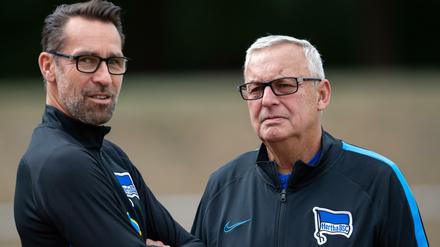 Überrascht. Manager Michael Preetz und Präsident Werner Gegenbauer stehen unter Druck.