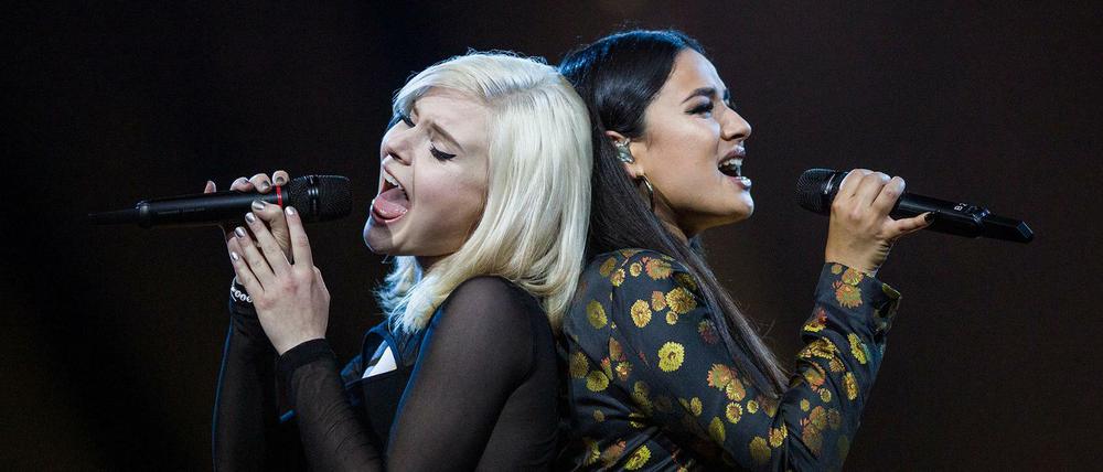Ein erneutes ESC-Debakel soll 2020 verhindert werden. Das deutsche Pop-Duo "Sisters" mit Carlotta Truman (L) und Laurita Spinelli kam 2019 in Tel Aviv nur auf den vorletzten Platz.