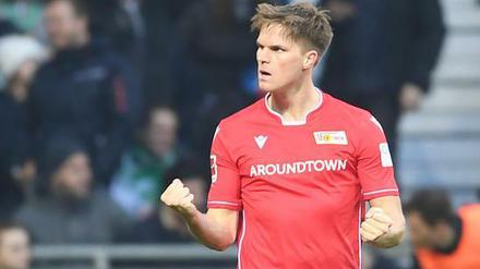 Der war wichtig. Marius Bülter war der Matchwinner für Union in Bremen.