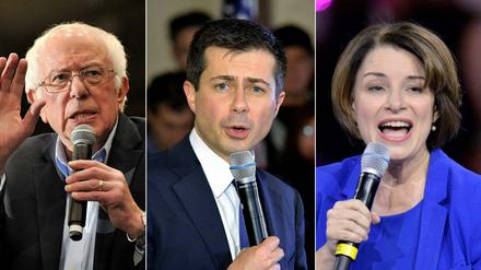 Die Gewinner in New Hampshire: Bernie Sanders, Pete Buttigieg und Amy Klobuchar 