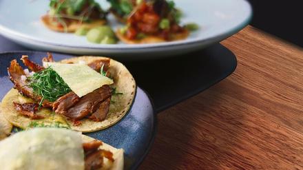 Eine der Taco-Spezialitäten, die Chef Mario Espinosa im Pop-up Restaurant "Besame Mucho" im Waldorf Astoria zeigen wird