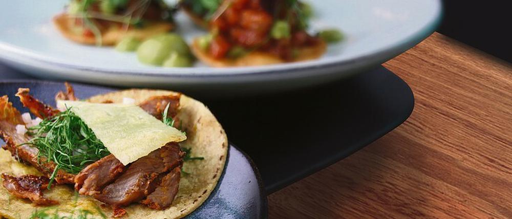 Eine der Taco-Spezialitäten, die Chef Mario Espinosa im Pop-up Restaurant "Besame Mucho" im Waldorf Astoria zeigen wird