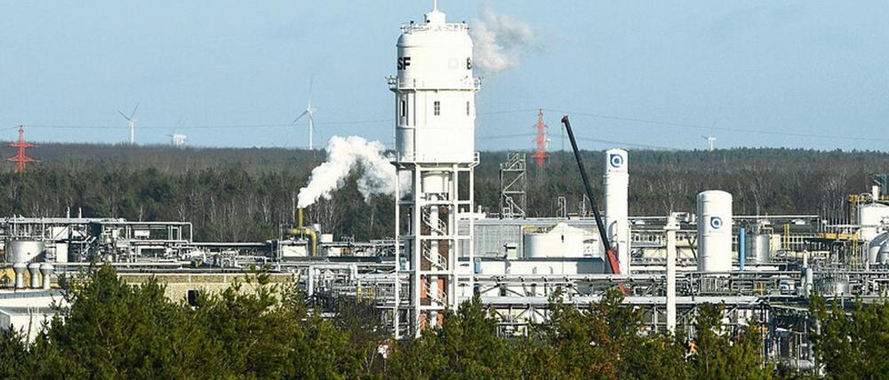 Leuchtturm in der Lausitz. BASF betreibt in Schwarzheide bereits ein Chemiewerk, in dem 3500 Menschen arbeiten. Nun soll dort die Zellenproduktion starten.